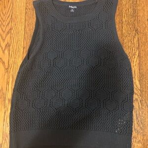 Splendid Black Sleeveless Knit Top